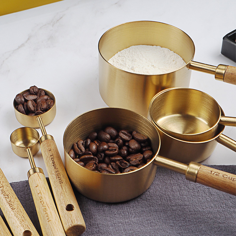 4/8 шт деревянные золотые мерн – обзор и цена Kitchen Gadgets Gold
